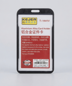 Aluminum ID Card Holder Black