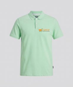 Polo T-shirt Light Green With Print