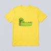 Round Neck T-shirt Yellow With Print