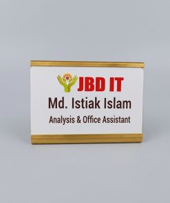 Mini table nameplate with print
