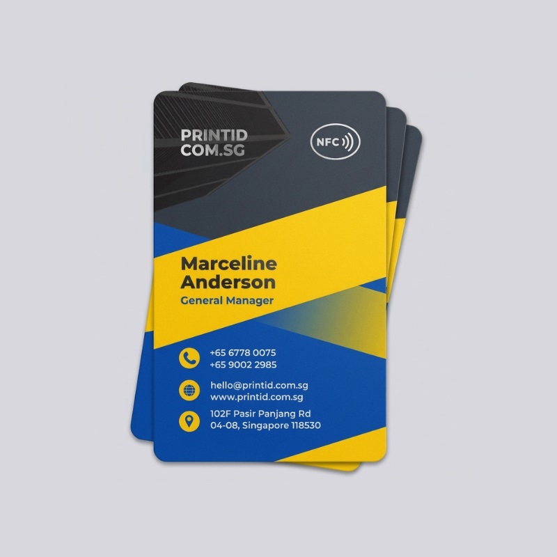 NFC ID card with print