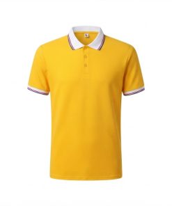 Polo T-shirt light yellow blank