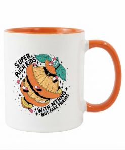 Rim Mug Orange (with print)
