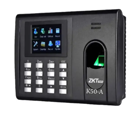 ZKTeco K50A Fingerprint Time Attendance & Access Control Terminal with Adapter