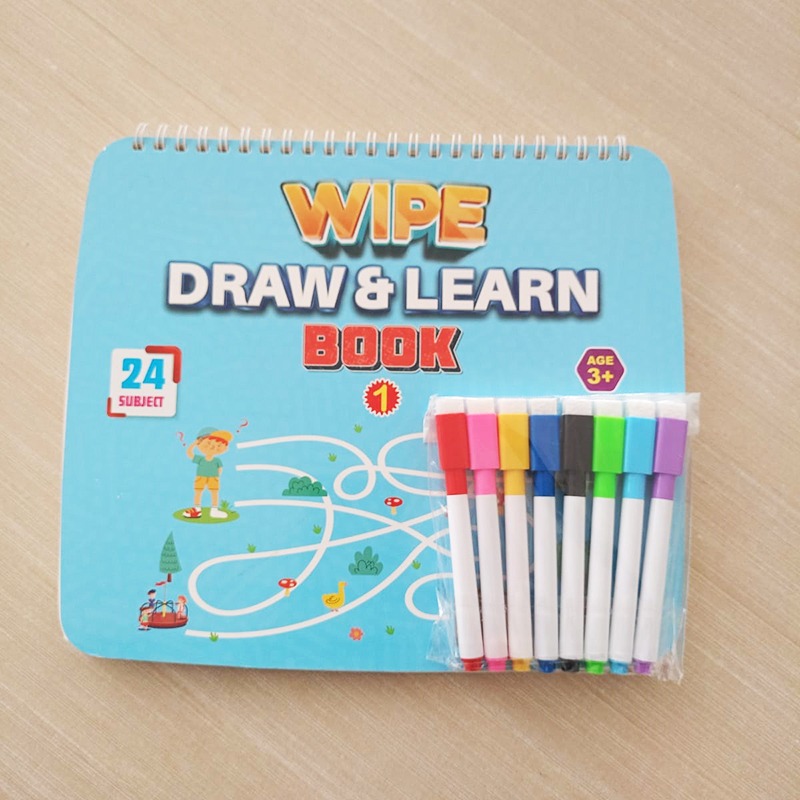 Wipe draw & Learn Book For Children