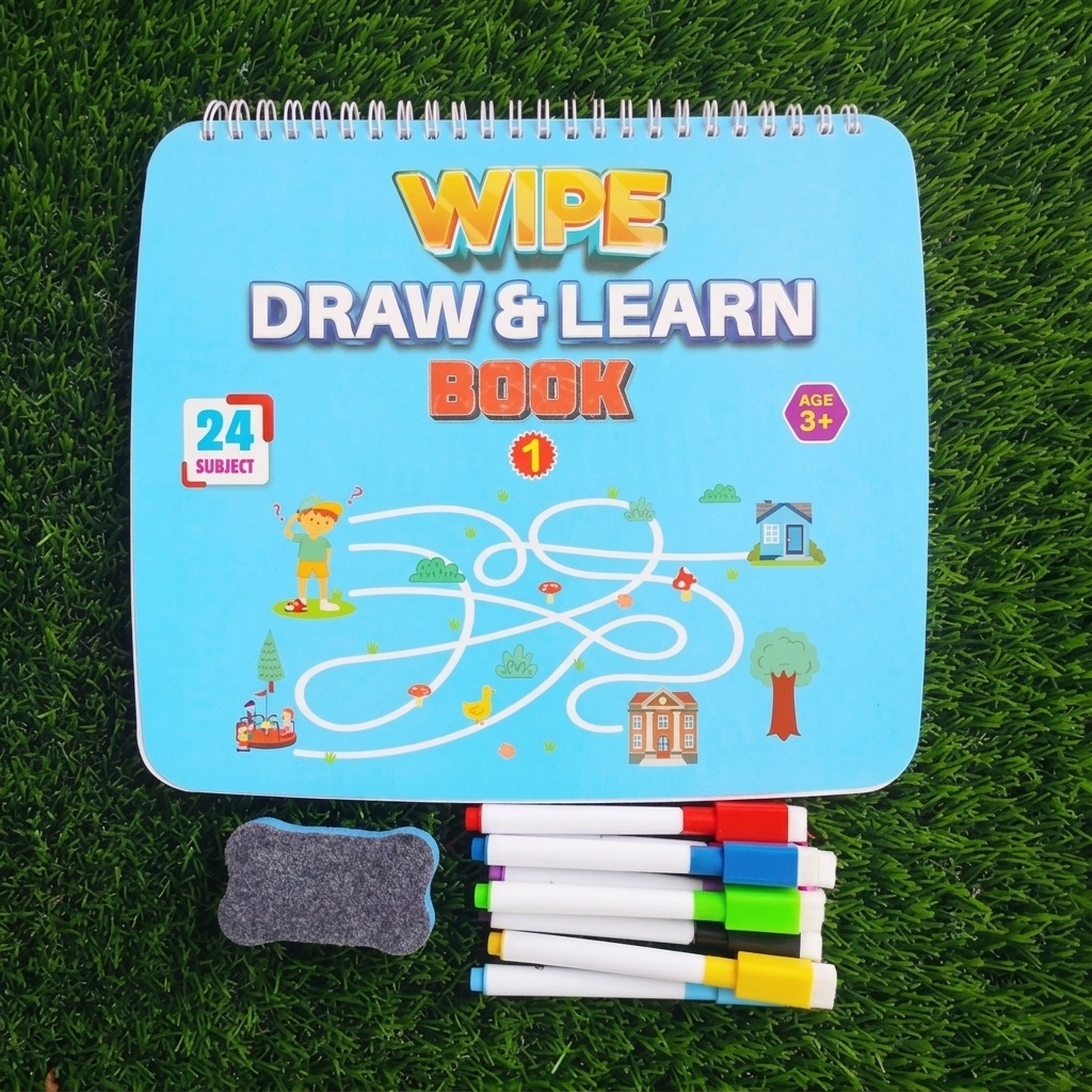 Wipe draw Learn Book