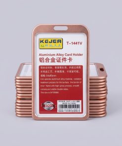 Alternative view of Aluminum ID Card Holder golden