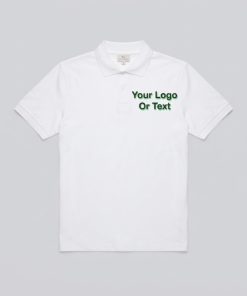 Polo T-shirt Whaite With Print