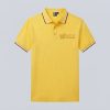 Polo T-shirt Yellow With Print