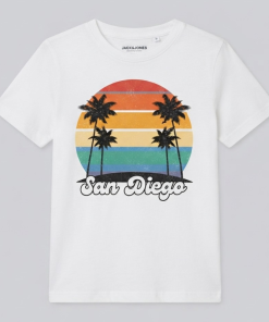 Round Neck T-shirt white (With Print)